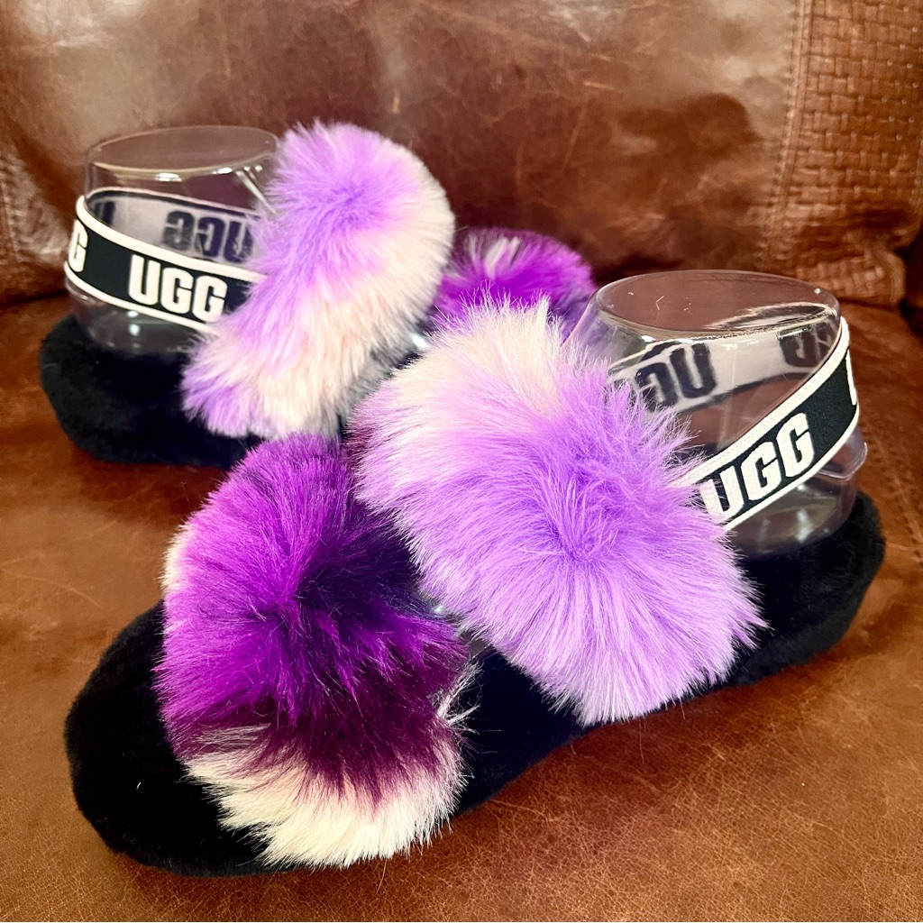 Ugg Tie Dye Magnolia Wedge Slingback Slipper Sandals Size 7
